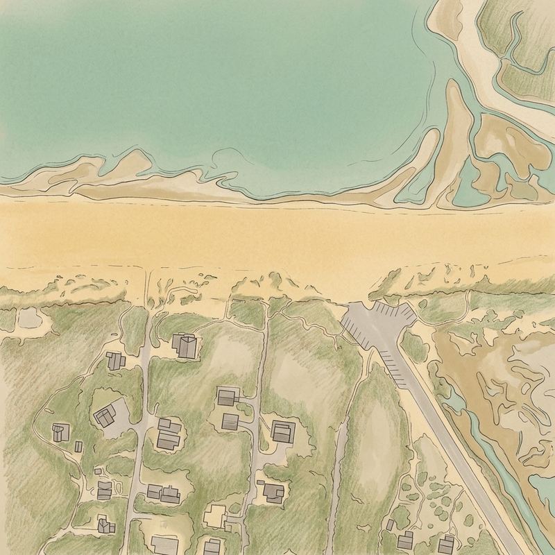 Aerial map of Lecount Hollow Beach