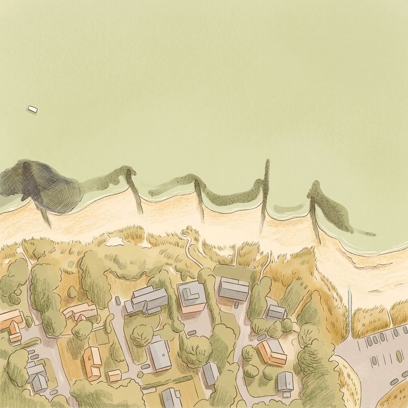 Aerial map of Little Harbor Beach
