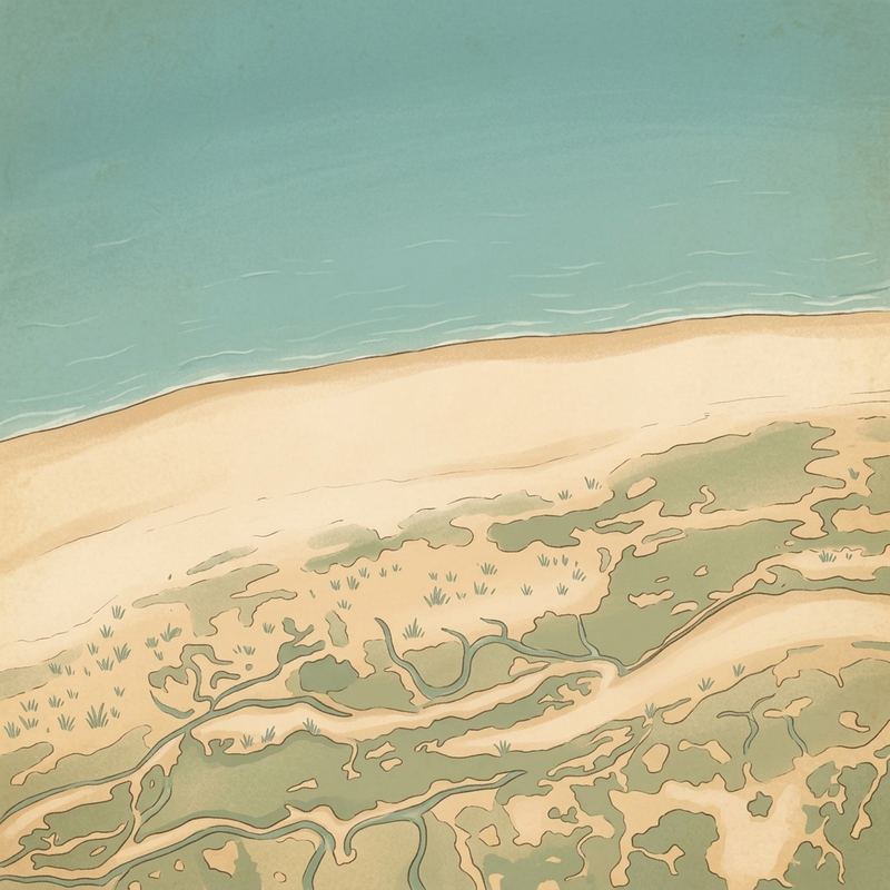 Aerial map of Long Point Beach