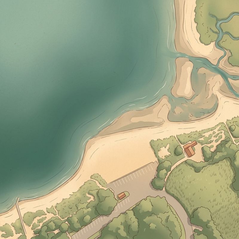 Aerial map of Loop Beach