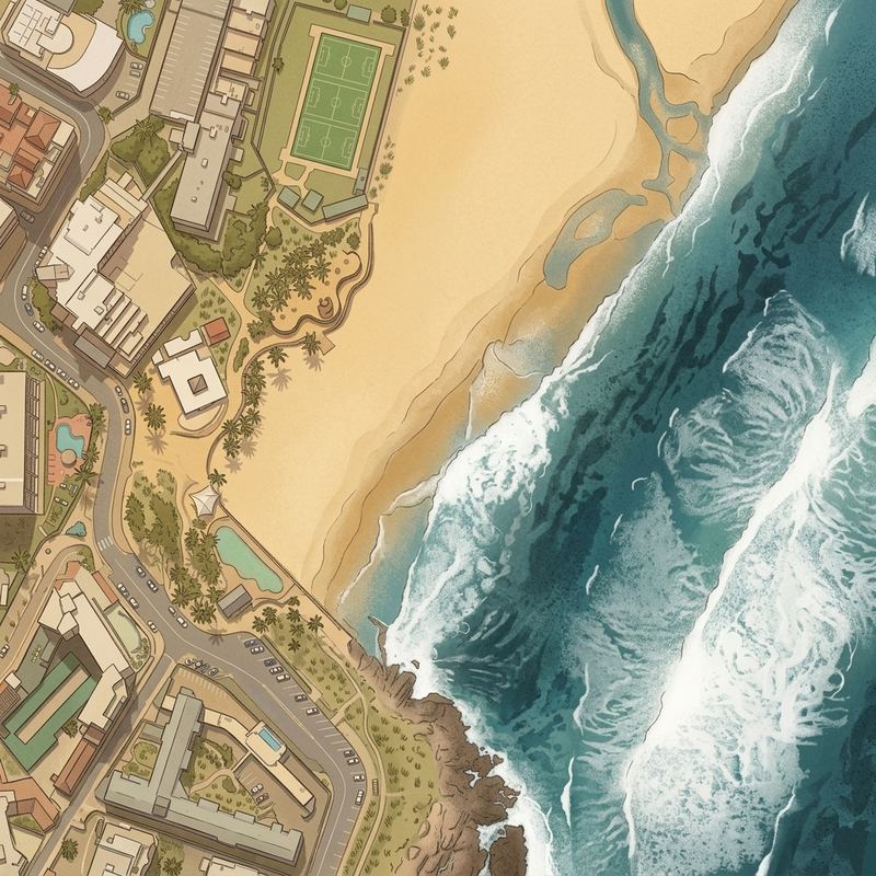 Aerial map of Margate Beach