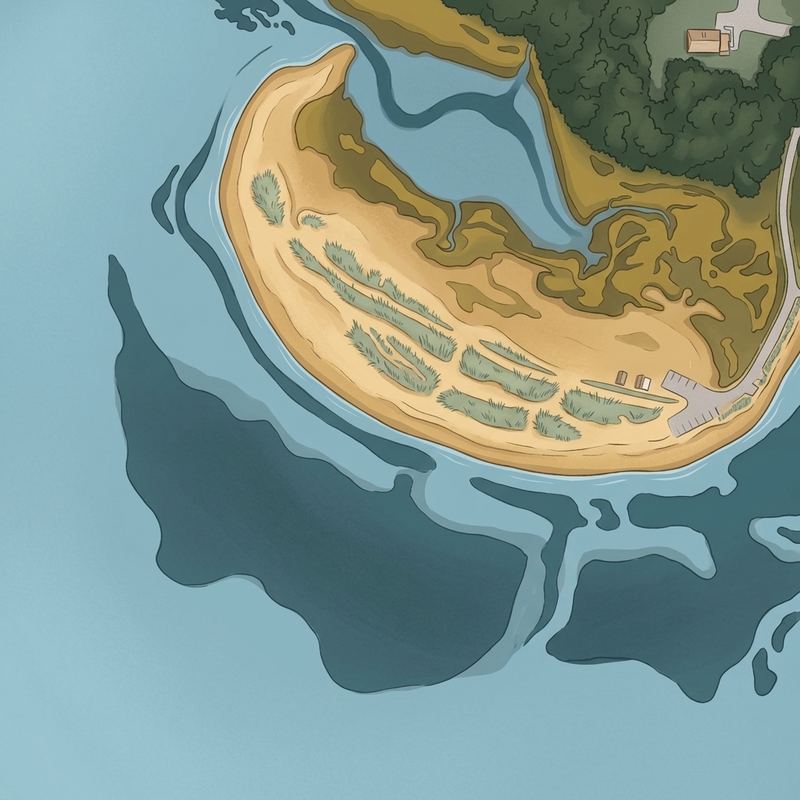 Aerial map of Marlboro Beach