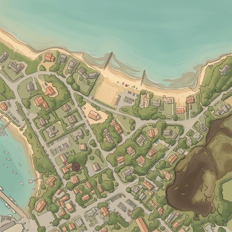 Aerial map of MBL Stony Beach