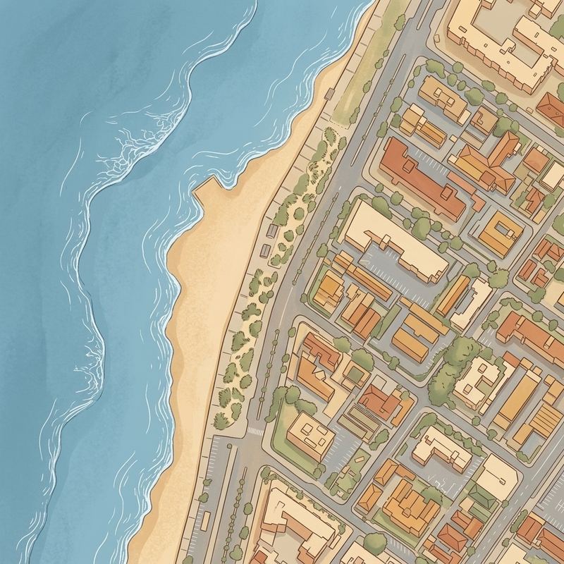 Aerial map of Milton Beach