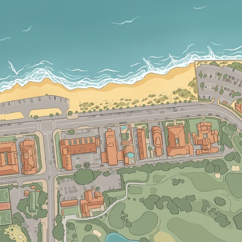 Aerial map of Mouille Point Beach