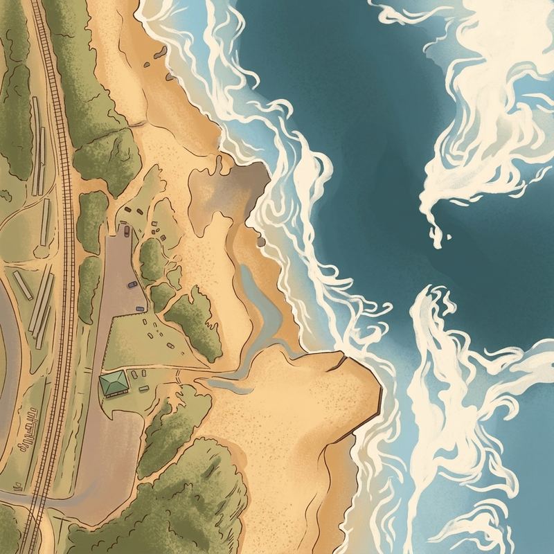 Aerial map of Mtwalume Beach