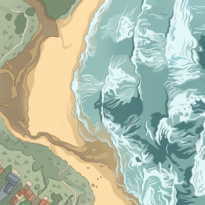 Aerial map of Munster Beach