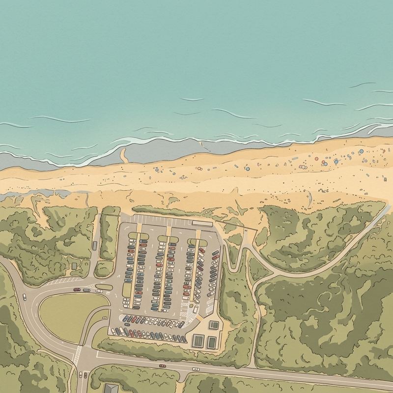 Aerial map of Nauset Light Beach