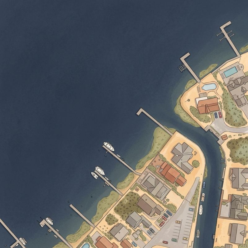 Aerial map of Nejecho Beach