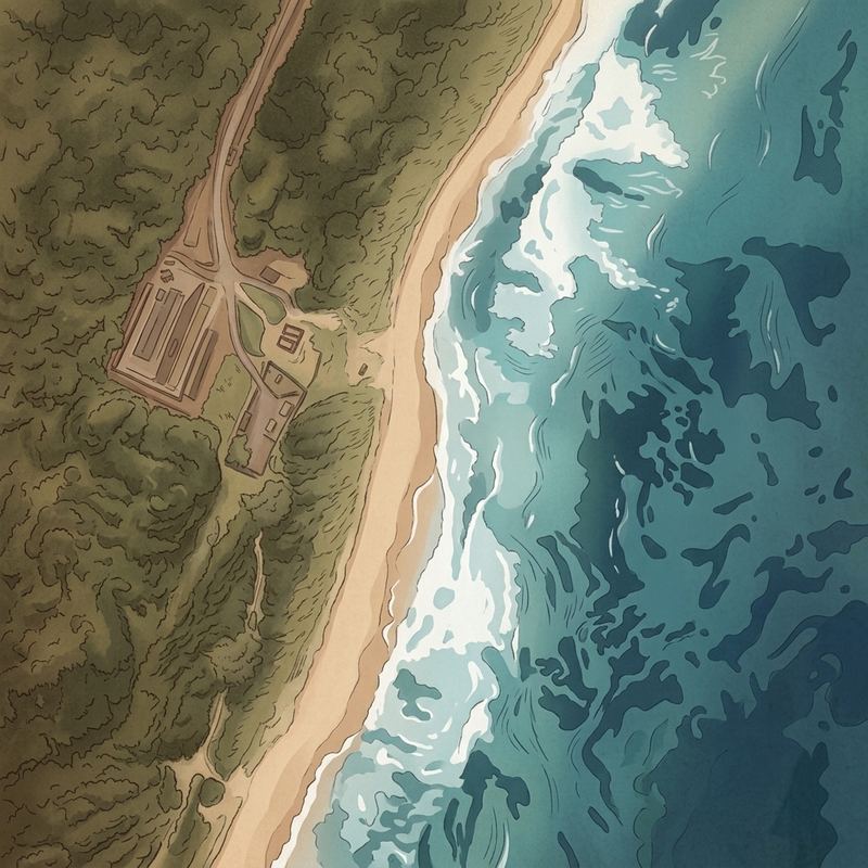 Aerial map of Nonoti Beach Development Node