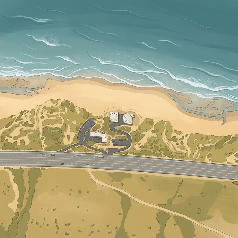 Aerial map of North Beach