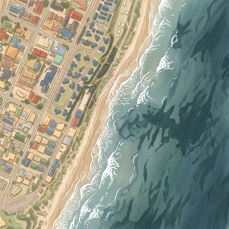 Aerial map of On the Beach Hartenbos