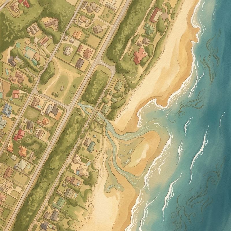 Aerial map of Oslo Beach Park