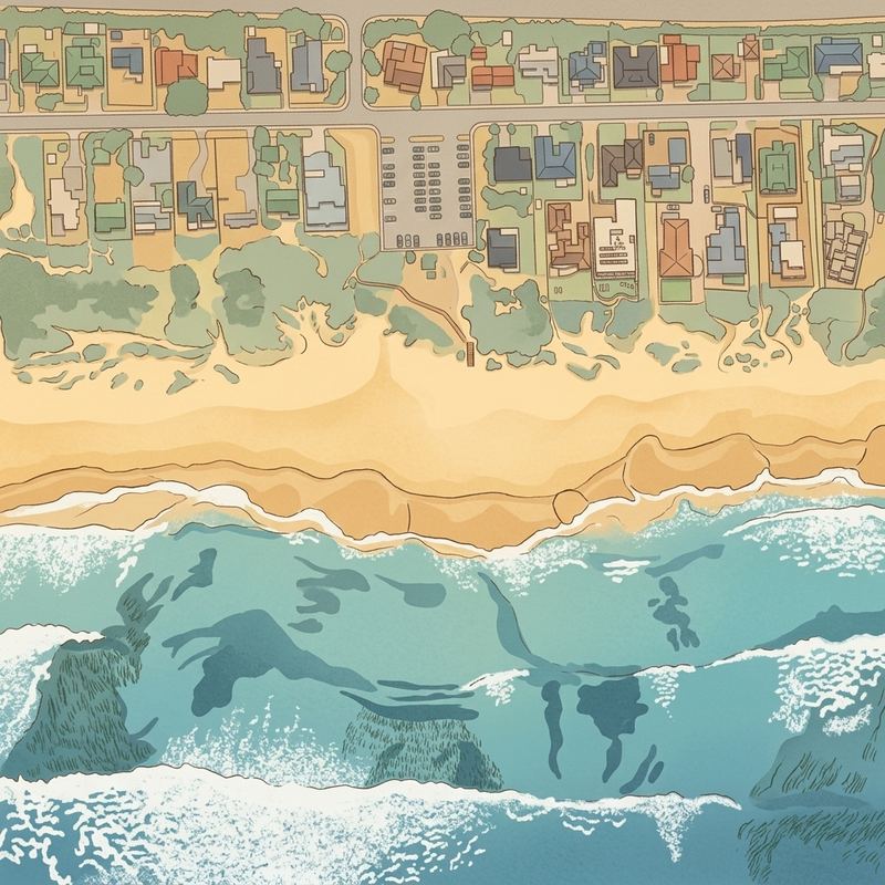 Aerial map of Outeniqua Beach