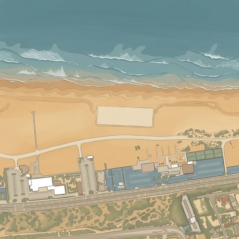 Aerial map of Palisades Beach