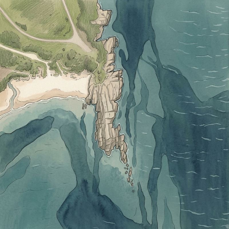 Aerial map of Pebble Beach