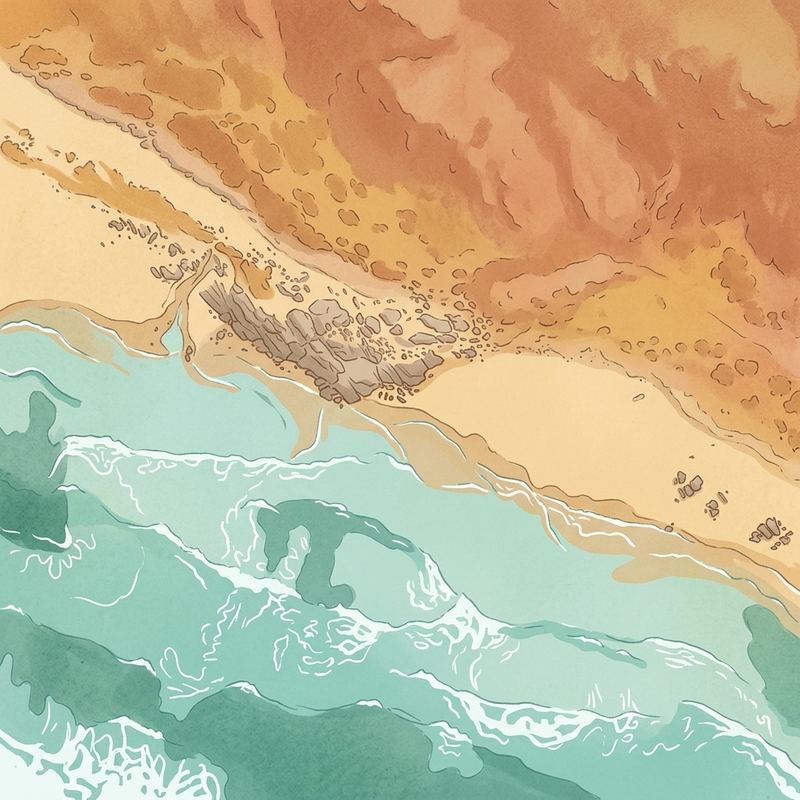 Aerial map of Platboom Beach
