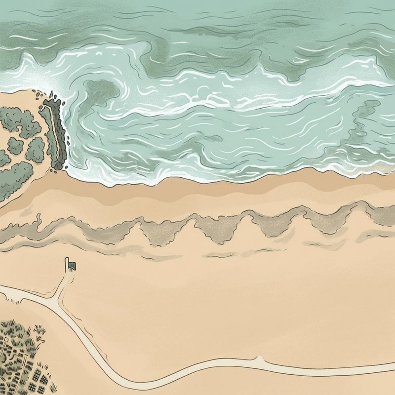 Aerial map of Playa Del Rey Beach