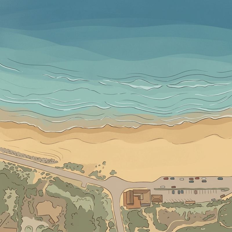 Aerial map of Point Dume State Beach