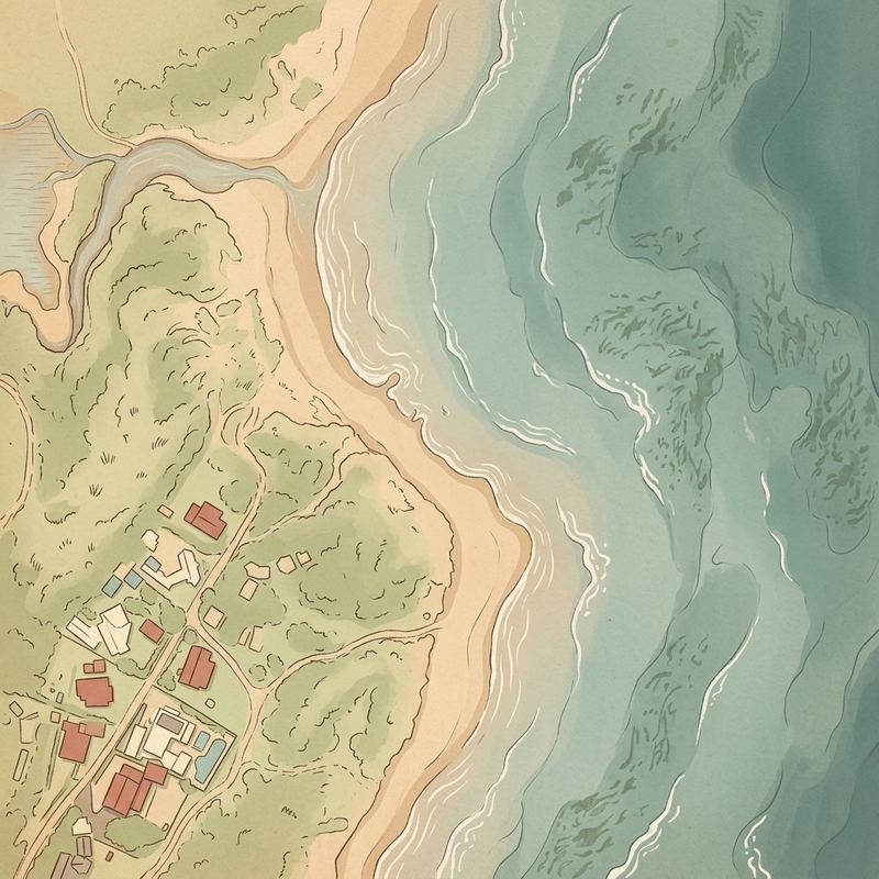 Aerial map of Presley Bay
