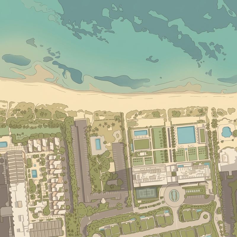 Aerial map of Public Access Beach