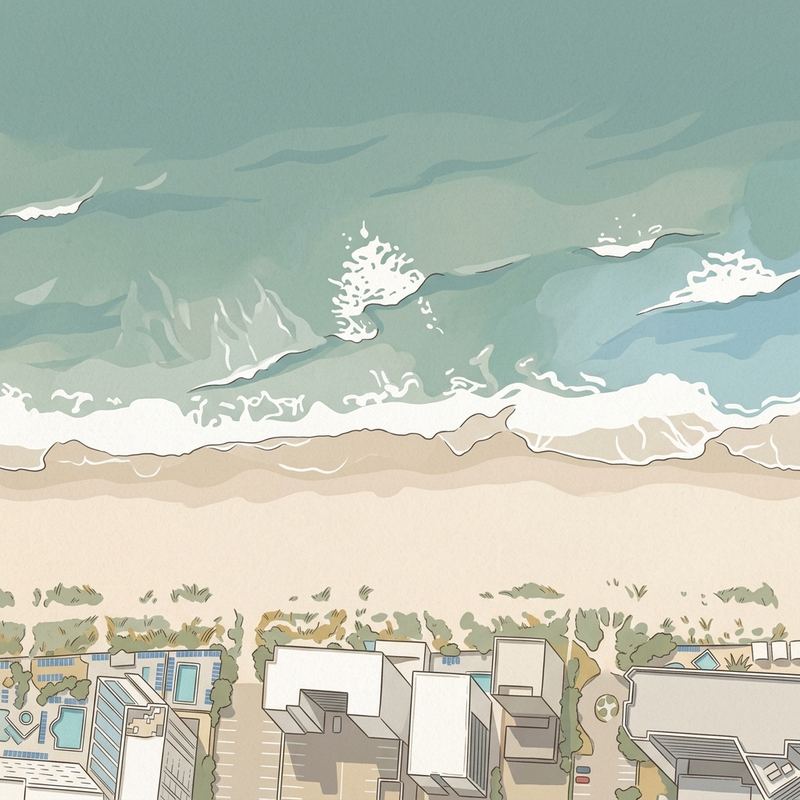 Aerial map of Public Beach