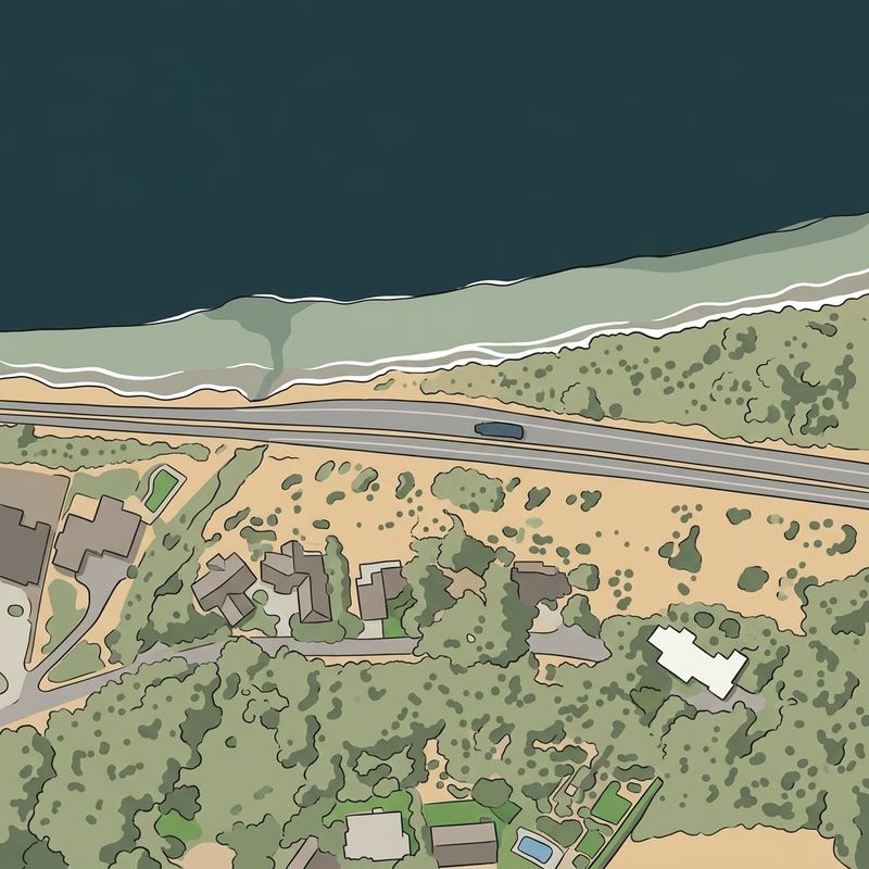Aerial map of Richmond Beach Park