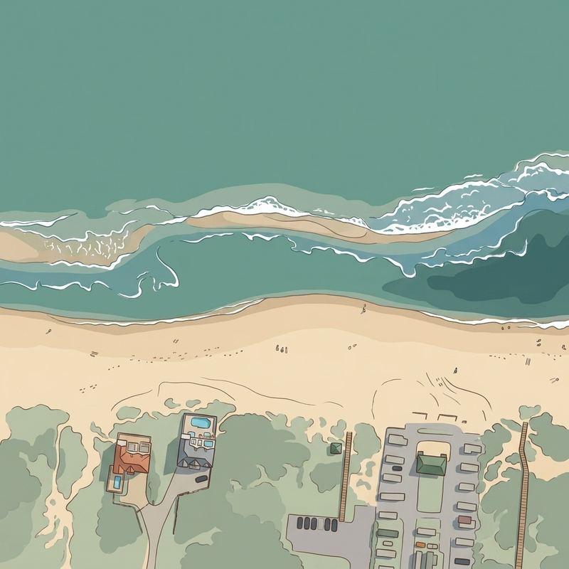 Aerial map of Rodanthe Beach Access