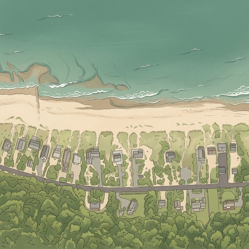 Aerial map of Sagamore Beach