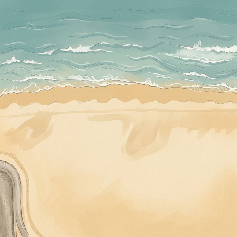 Aerial map of Santa Monica State Beach