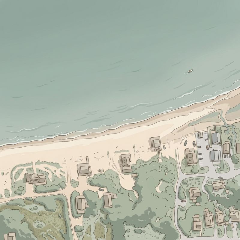 Aerial map of Saquish Head