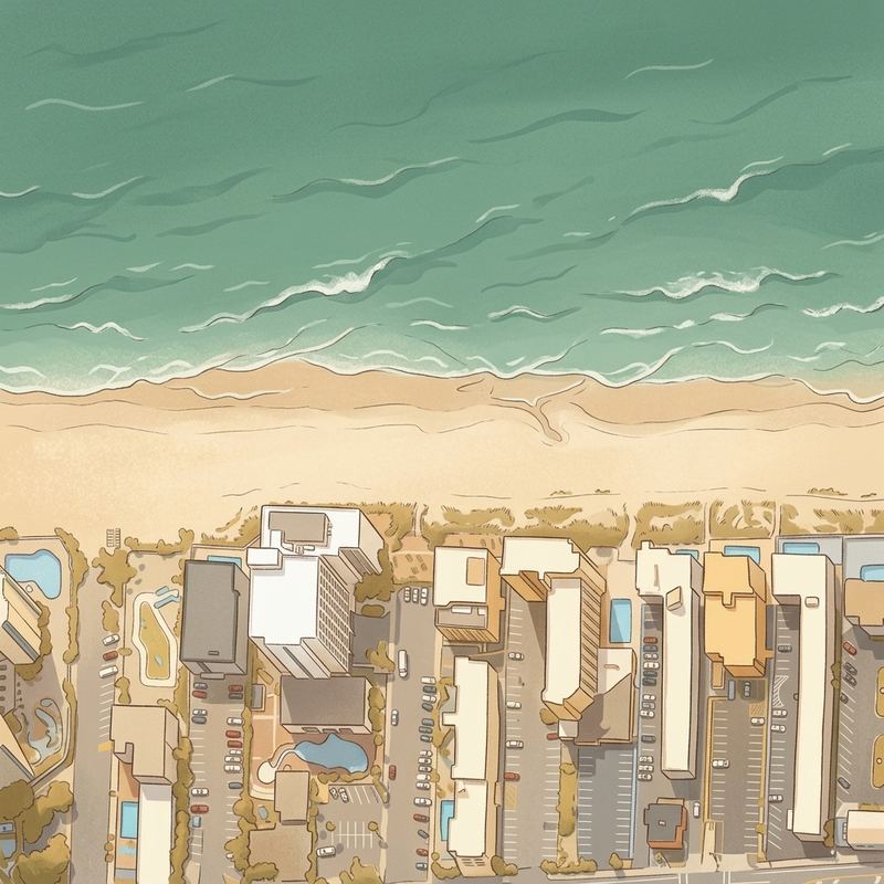 Aerial map of Sea Mist Oceanfront "Driftwood"