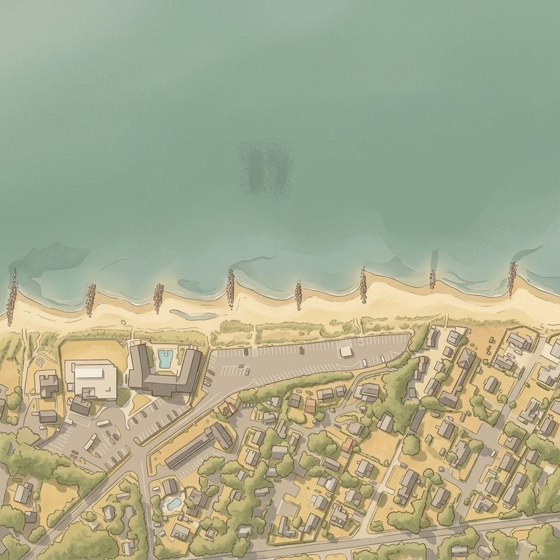 Aerial map of Sea Street Beach