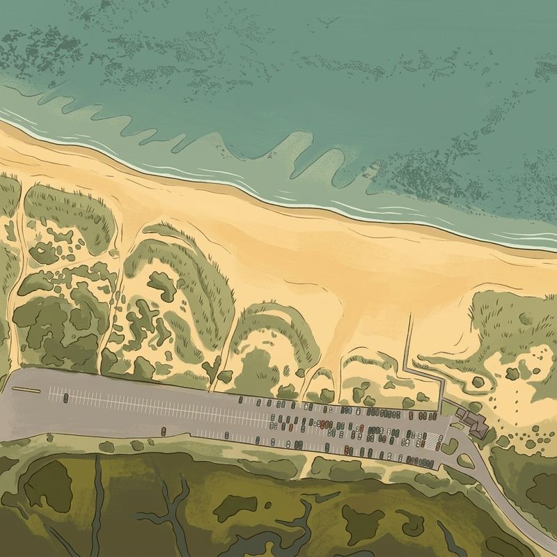 Aerial map of Seagull Beach