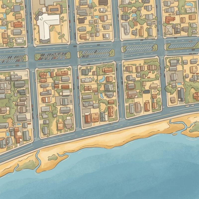 Aerial map of Seaside park