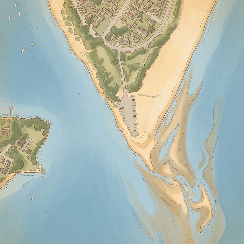 Aerial map of Shell Point Beach