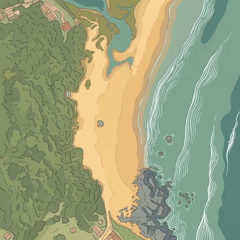 Aerial map of Silver Beach