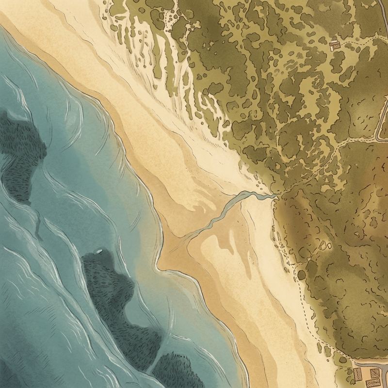 Aerial map of Silverstroomstrand