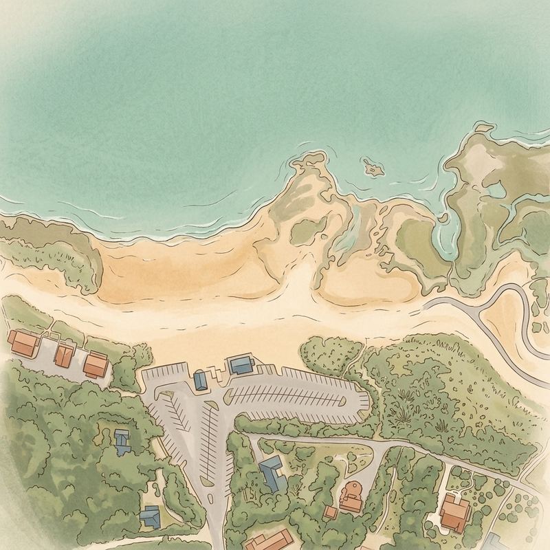 Aerial map of Skaket Beach
