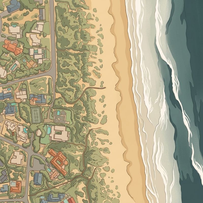 Aerial map of Solar Beach