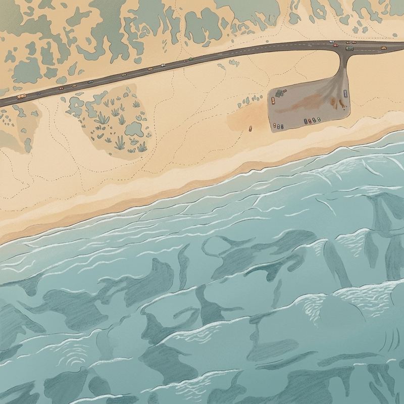 Aerial map of Sonwabe Beach