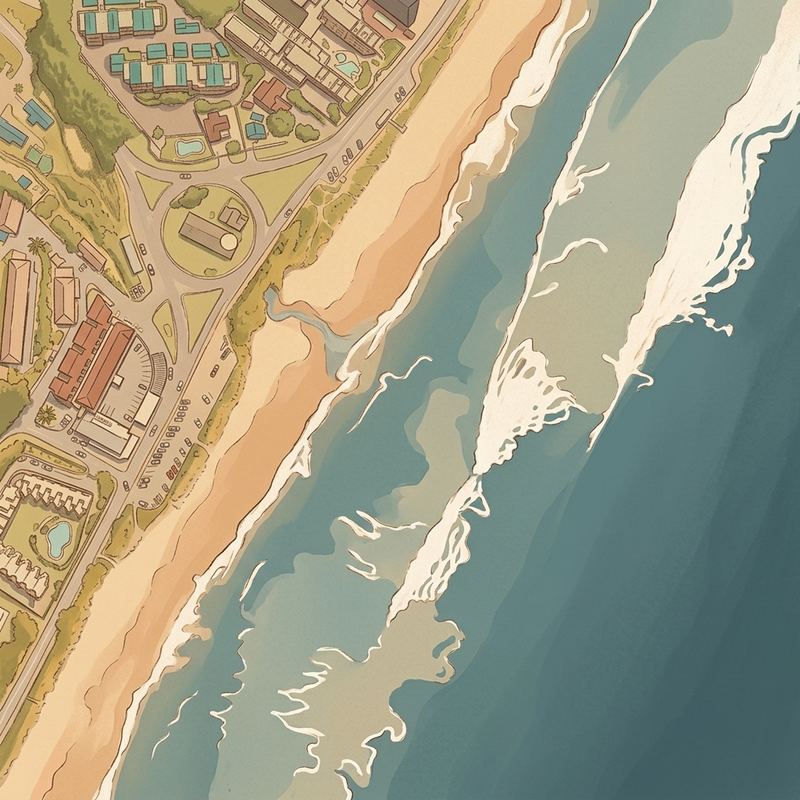 Aerial map of South Beach
