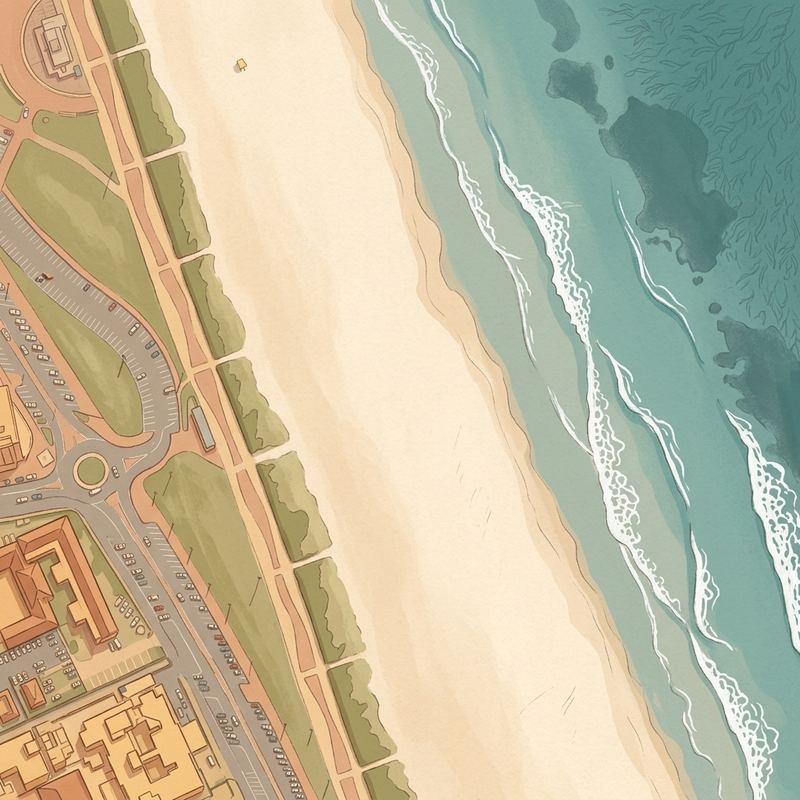 Aerial map of South Beach