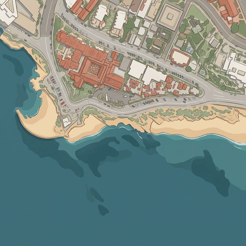 Aerial map of South Casa Beach