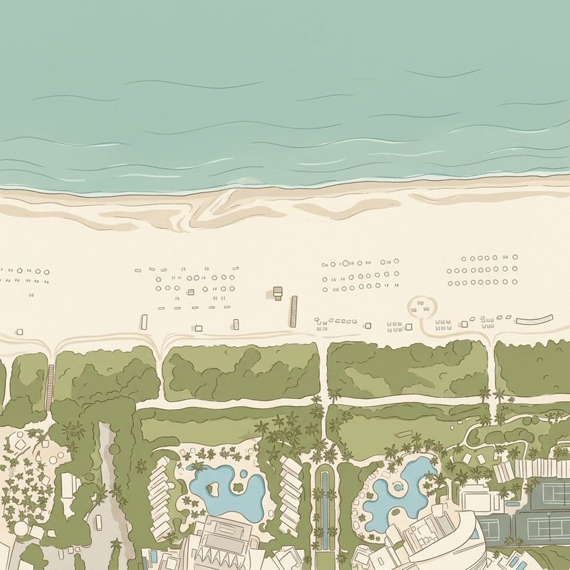 Aerial map of South Pointe Beach