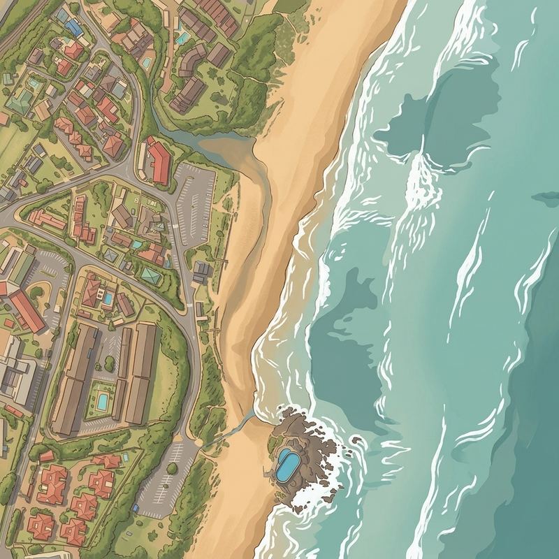 Aerial map of St Winifred's Beach