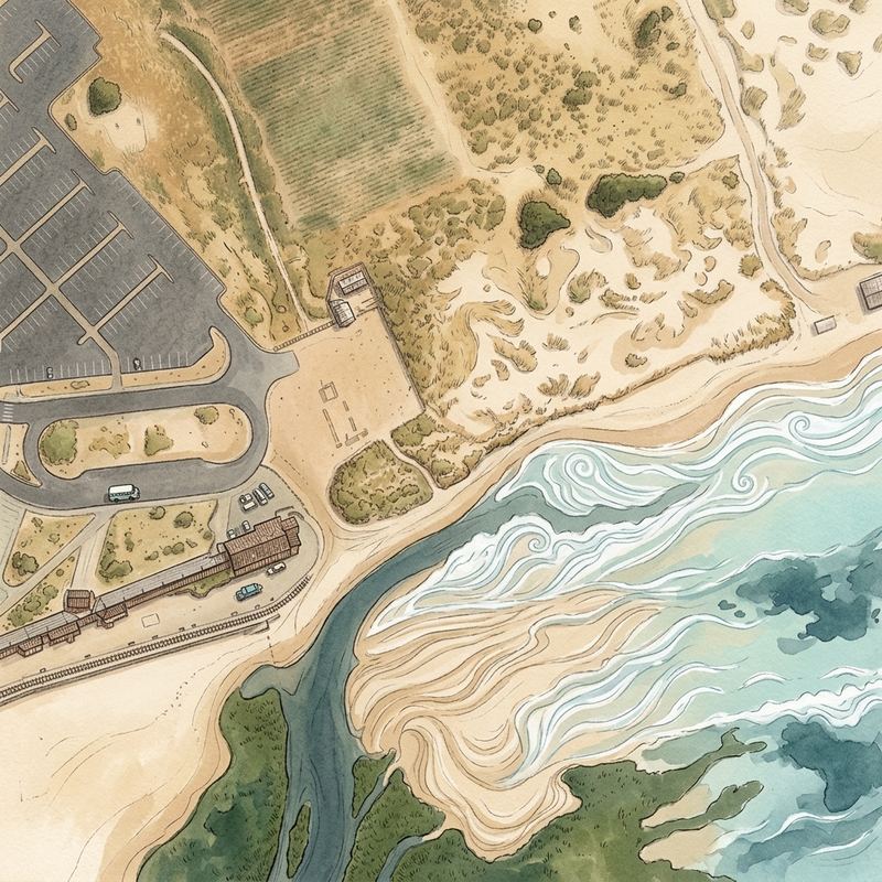 Aerial map of Strandfontein Beach