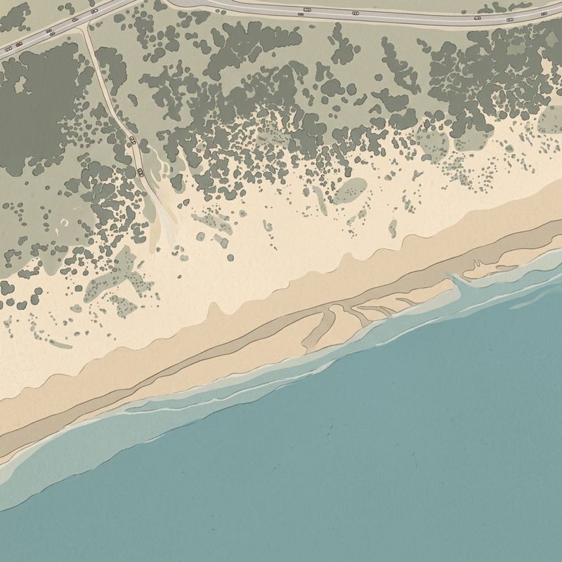 Aerial map of Sunrise Beach