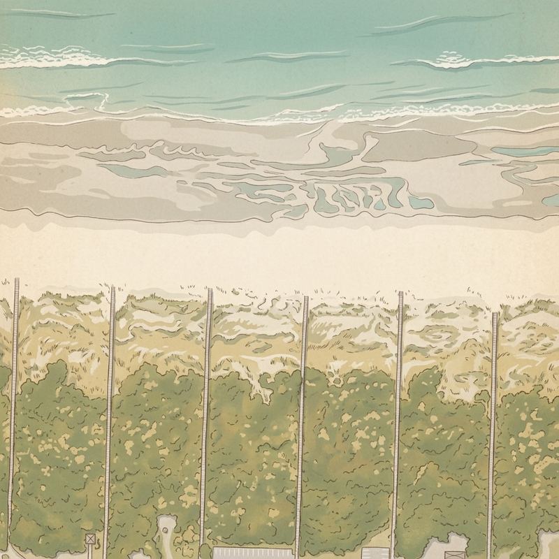 Aerial map of Sunset Beach Seashore