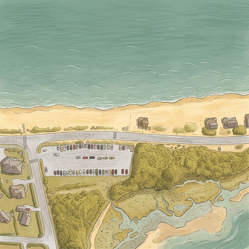 Aerial map of Surf Drive Beach